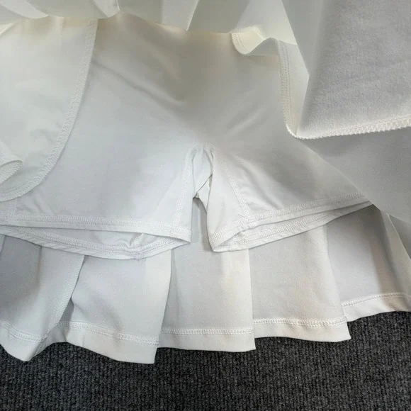 Lilly Pulitzer Priska Skort Women 12 Resort White Luxletic Pleated Tennis Golf - Picture 8 of 10